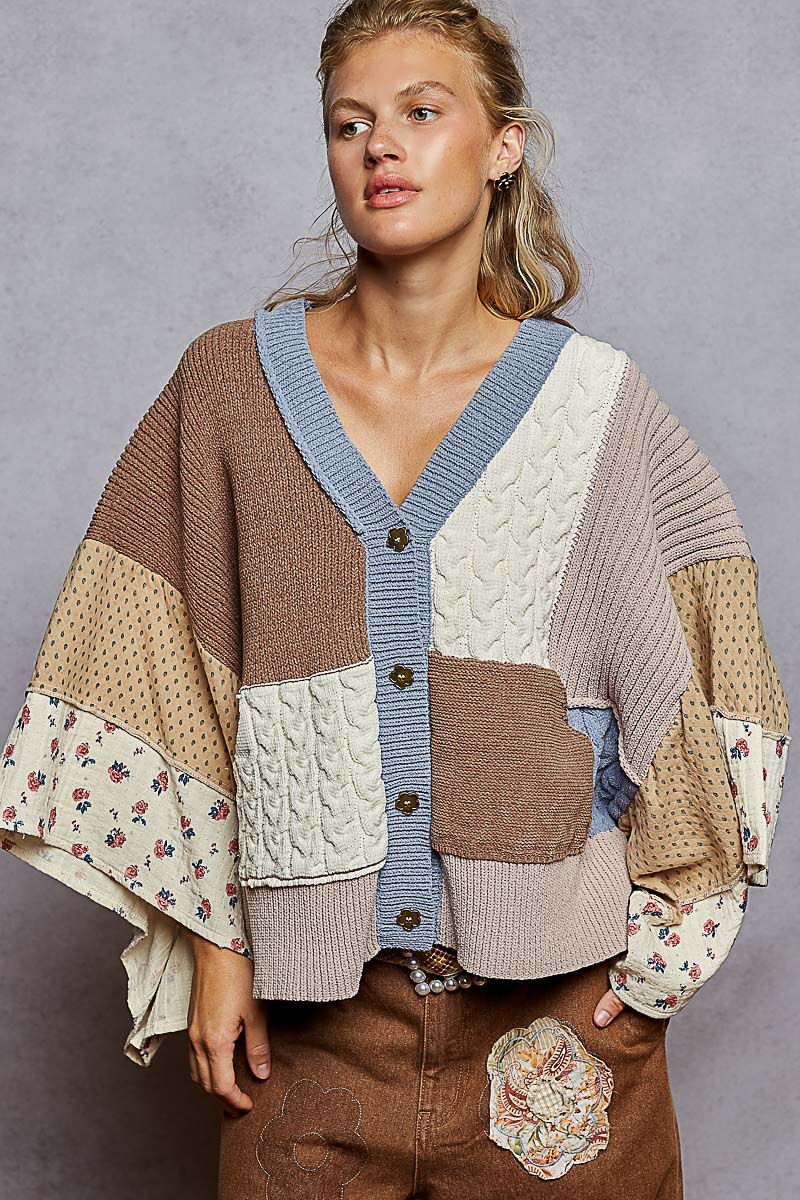 V-Cardigan Sweater