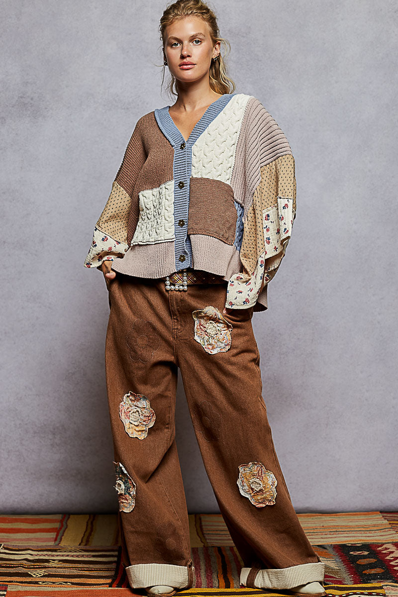 V-Cardigan Sweater