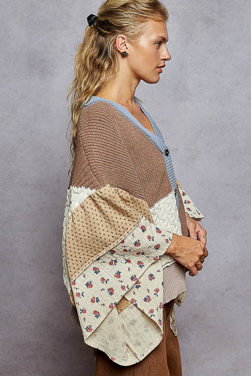 V-Cardigan Sweater