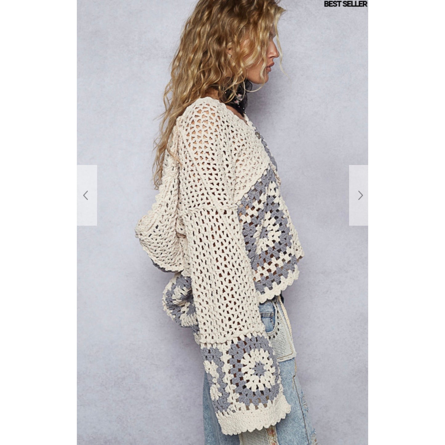 Pol crochet cardigan Medium