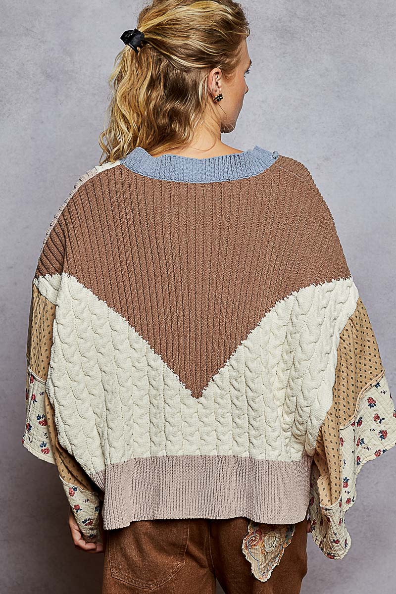 V-Cardigan Sweater