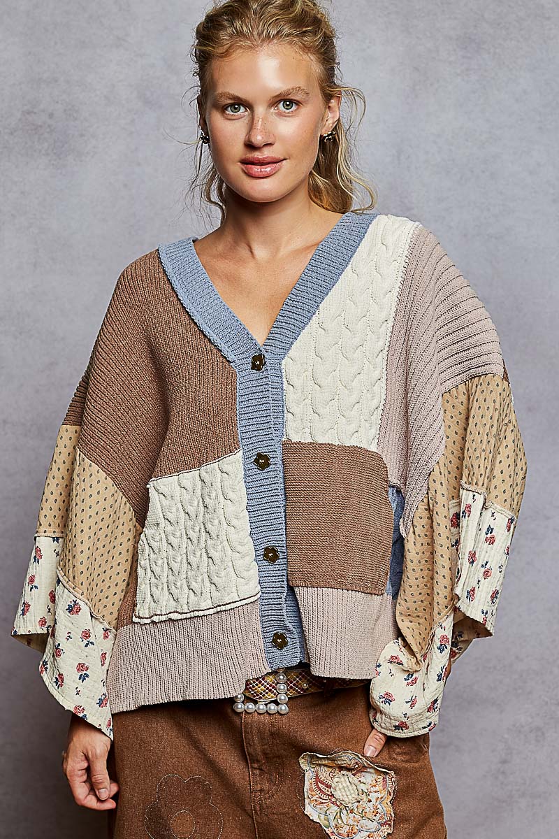 V-Cardigan Sweater