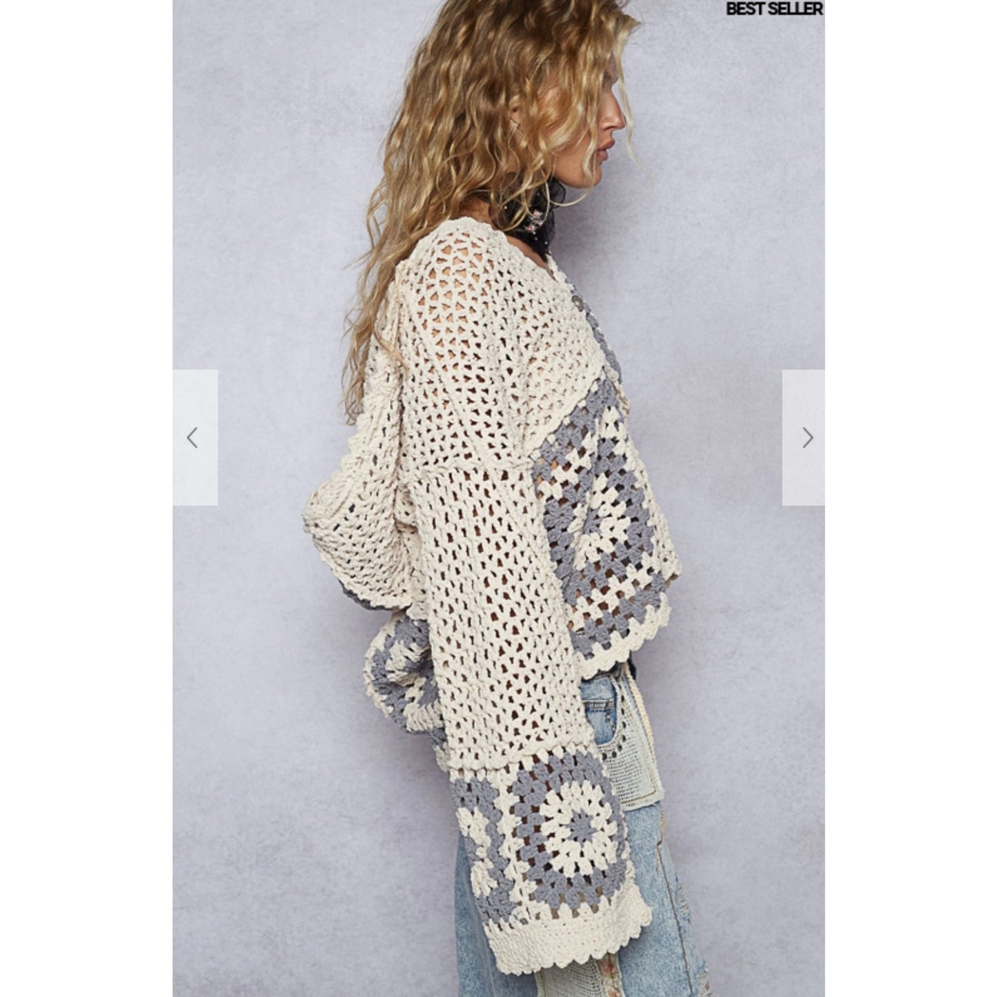 pol crochet cardigan