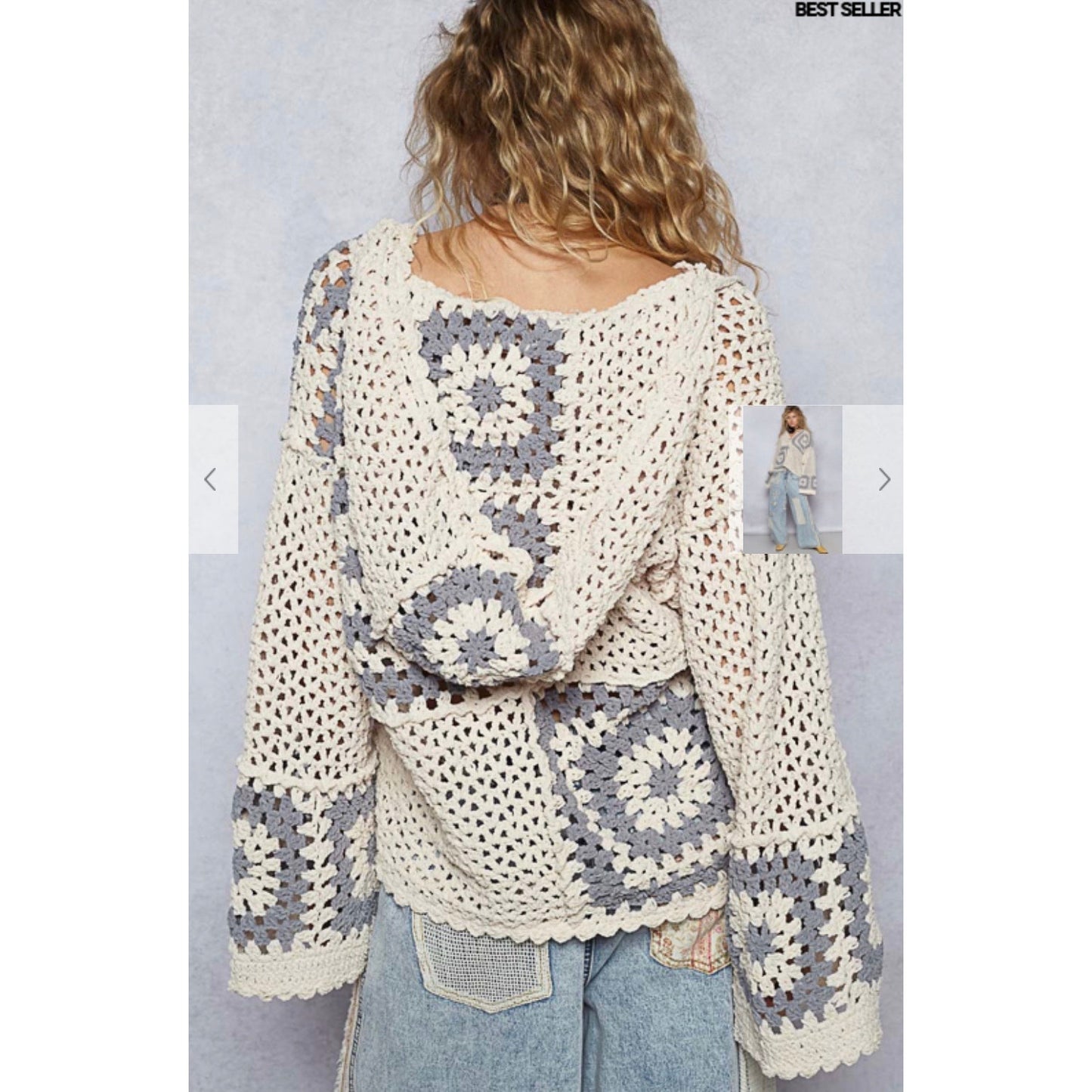 Pol crochet cardigan Medium
